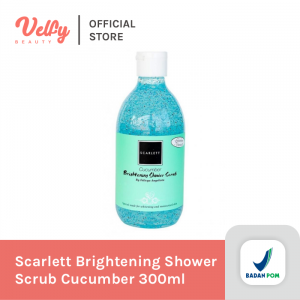 Scarlett Brightening Shower Scrub Cucumber 300ml