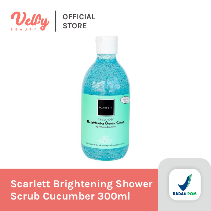 Scarlett Brightening Shower Scrub Cucumber 300ml